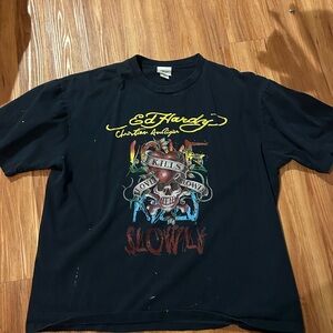 Ed Hardy Navy Blue T-Shirt
